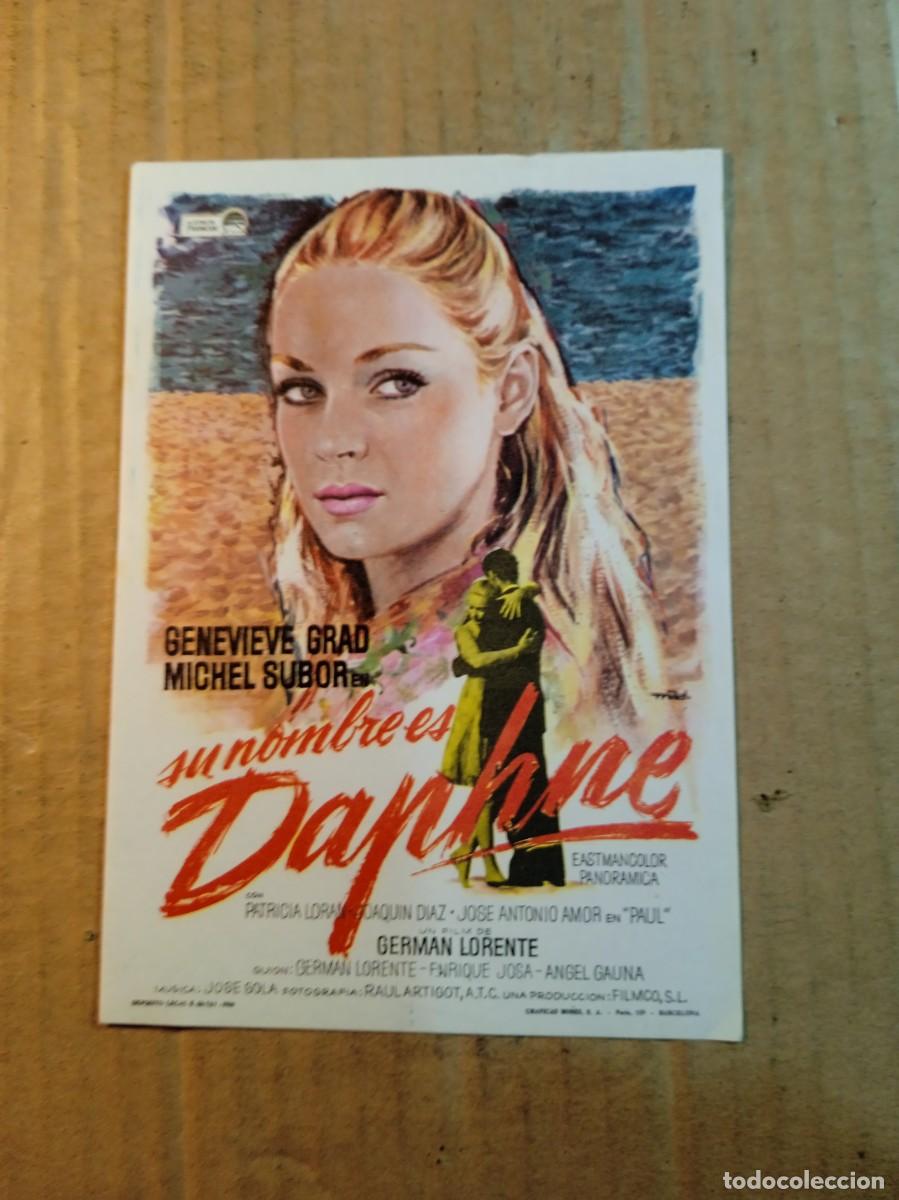 Cine: FOLLETO DE MANO SIN PUBLICIDAD SU NOMBRE ES DAPHNE