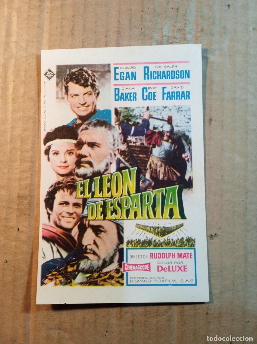 Cine: FOLLETO DE MANO SIN PUBLICIDAD EL LEON DE ESPARTA