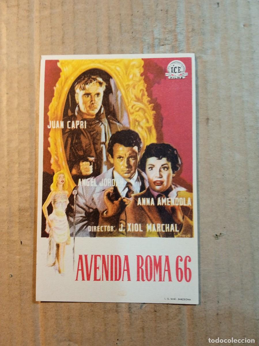 Cine: FOLLETO DE MANO SIN PUBLICIDAD AVENIDA ROMA 66