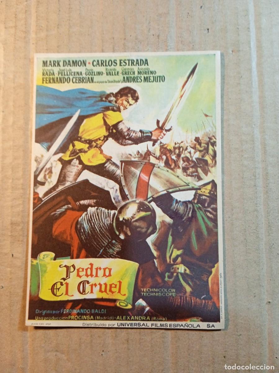 Cine: FOLLETO DE MANO SIN PUBLICIDAD PEDRO EL CRUEL