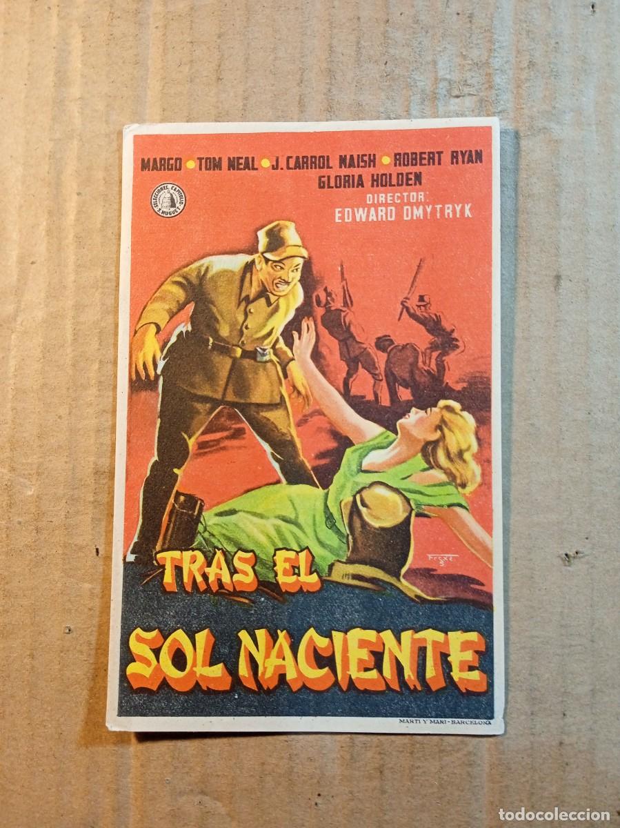 Cine: FOLLETO DE MANO SIN PUBLICIDAD TRAS EL SOL NACIENTE