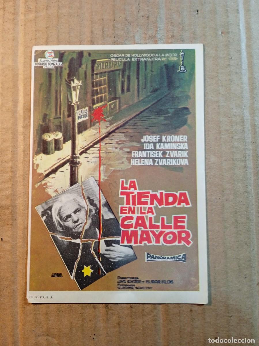 Cine: FOLLETO DE MANO SIN PUBLICIDAD LA TIENDA EN LA CALLE MAYOR