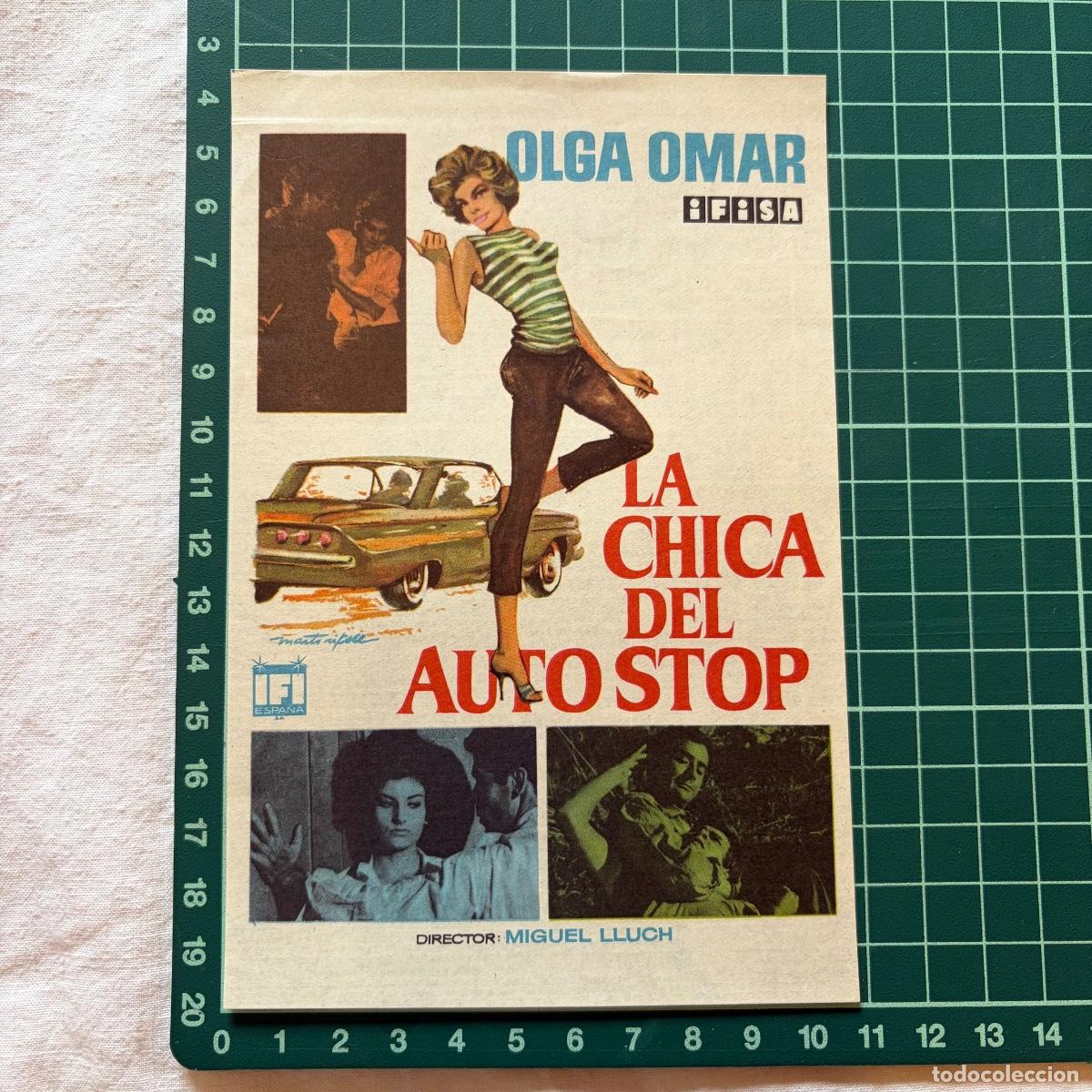 Cine: Programa de cine folleto de mano pelicula. la chica del autostop