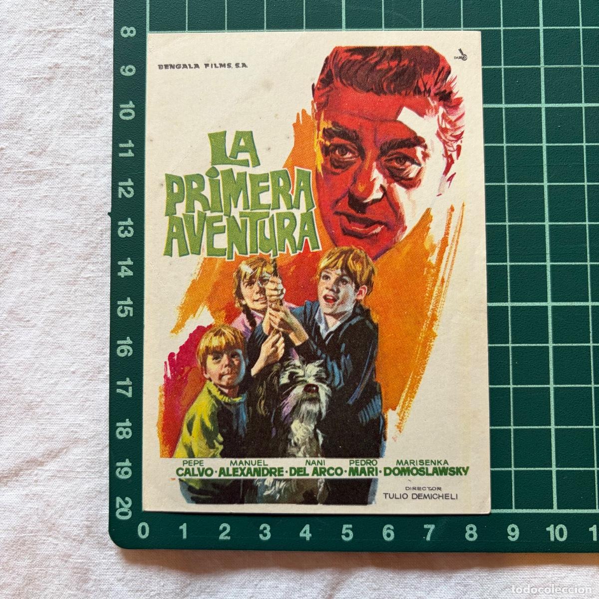 Cine: Programa de cine folleto de mano pelicula. La primera aventura.