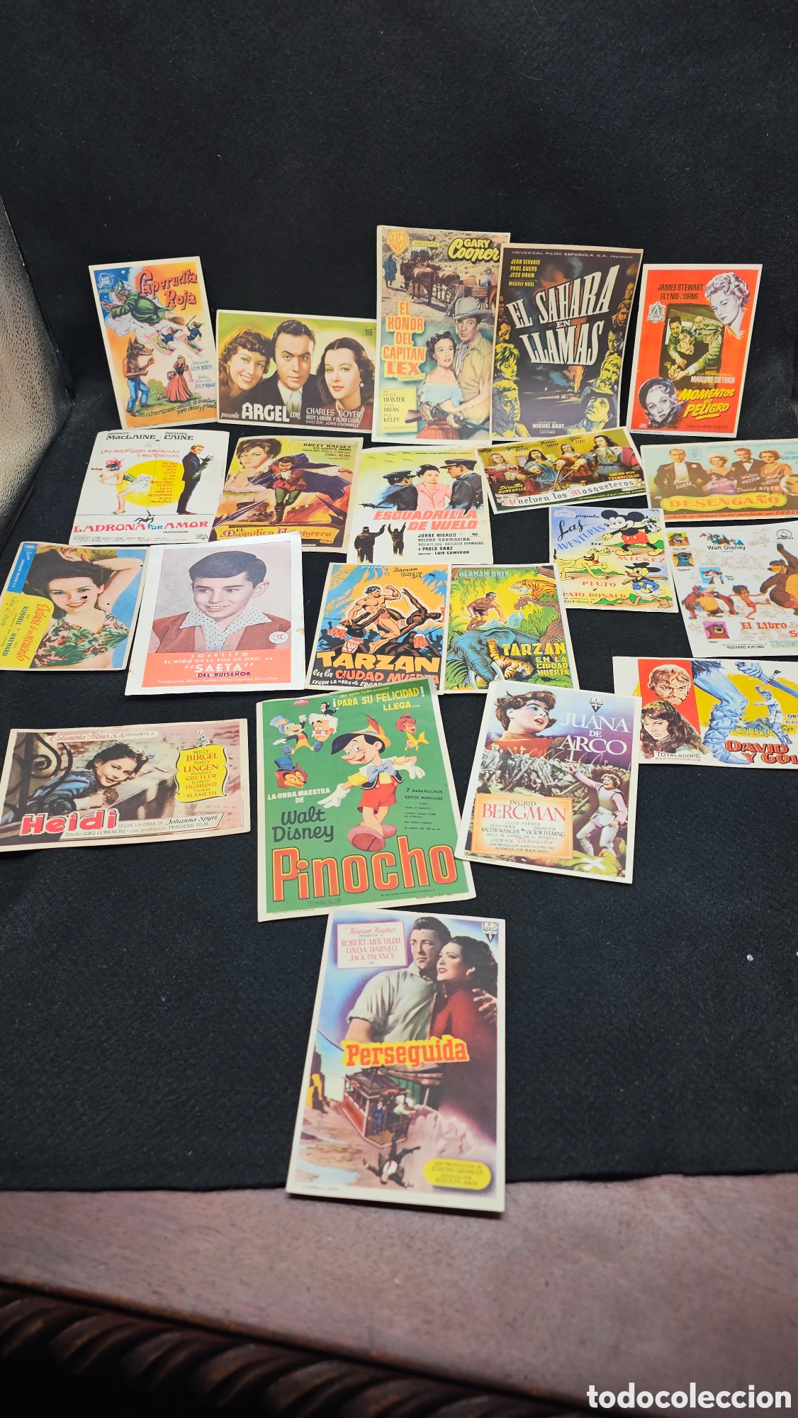 Cine: ( 2 ) lote de 20 folletos de mano de cine antiguo