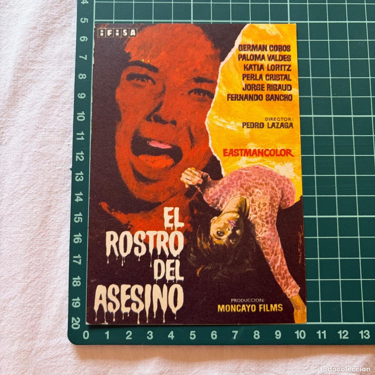 Cine: Programa de cine folleto de mano pelicula. El rostro de asesino