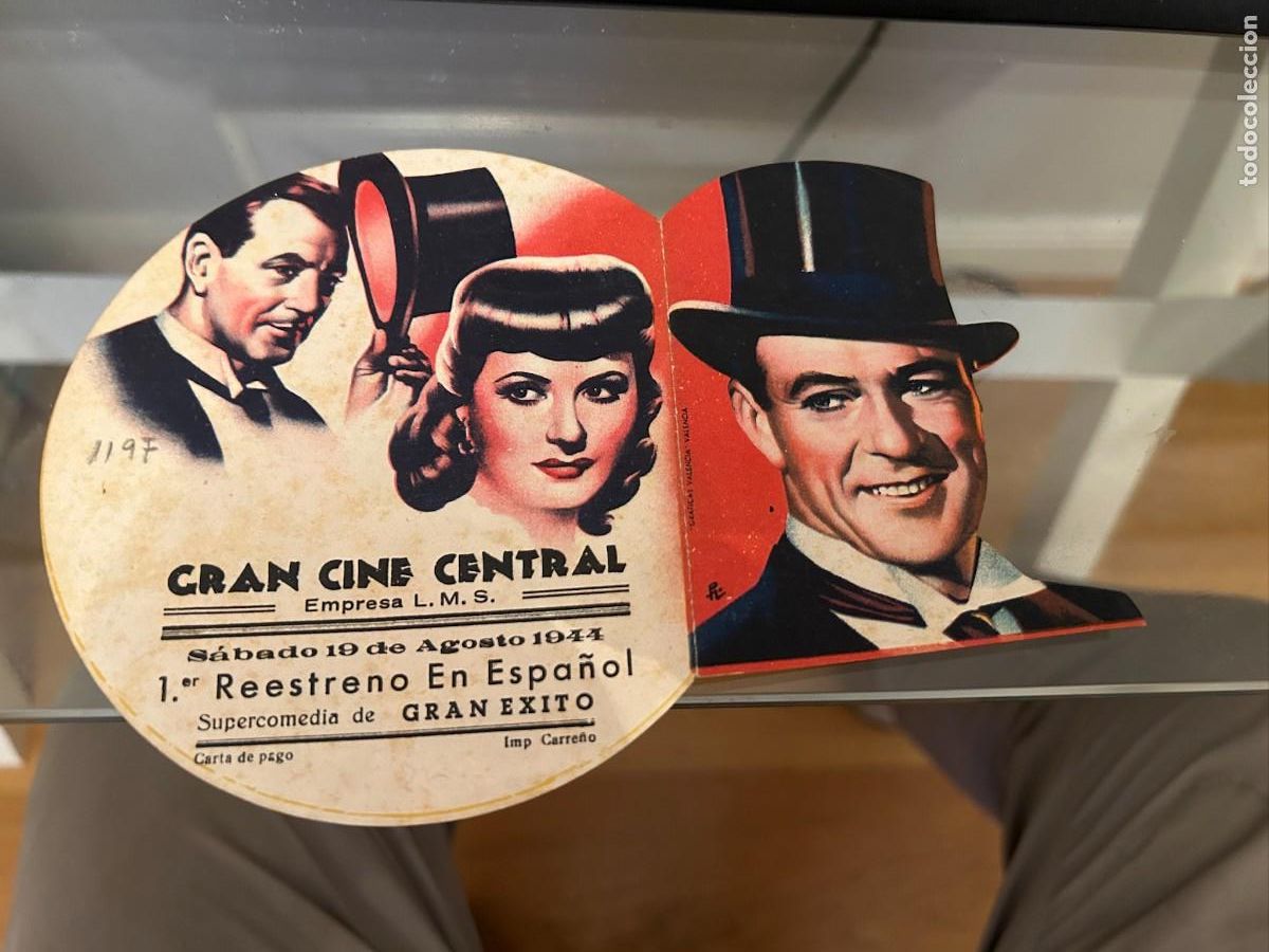 Cine: 1197 BOLA DE FUEGO GRAN CINE CENTRAL CARTAGENA CON PUBLICIDAD BUEN ESTADO