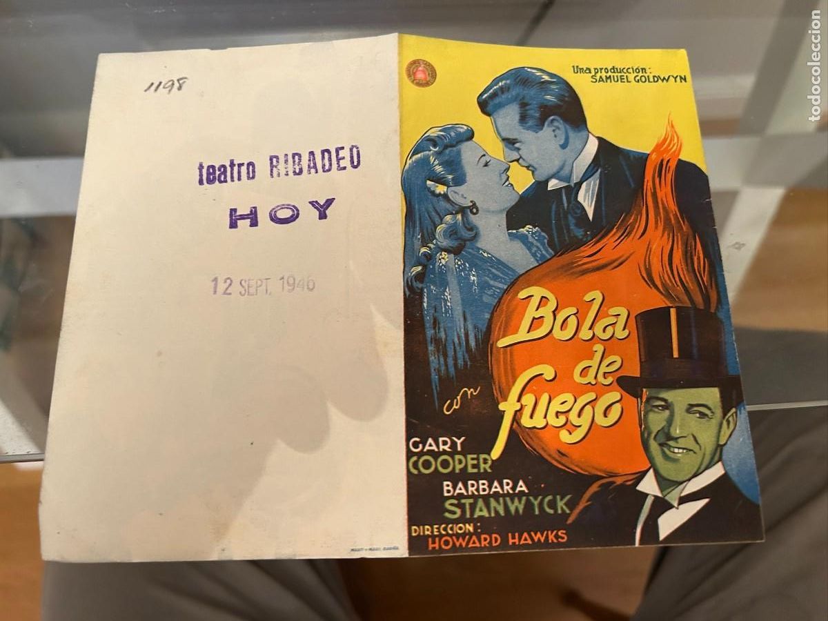 Cine: 1198 BOLA DE FUEGO TEATRO RIBADEO LUGO BUEN ESTADO COMO SE VE