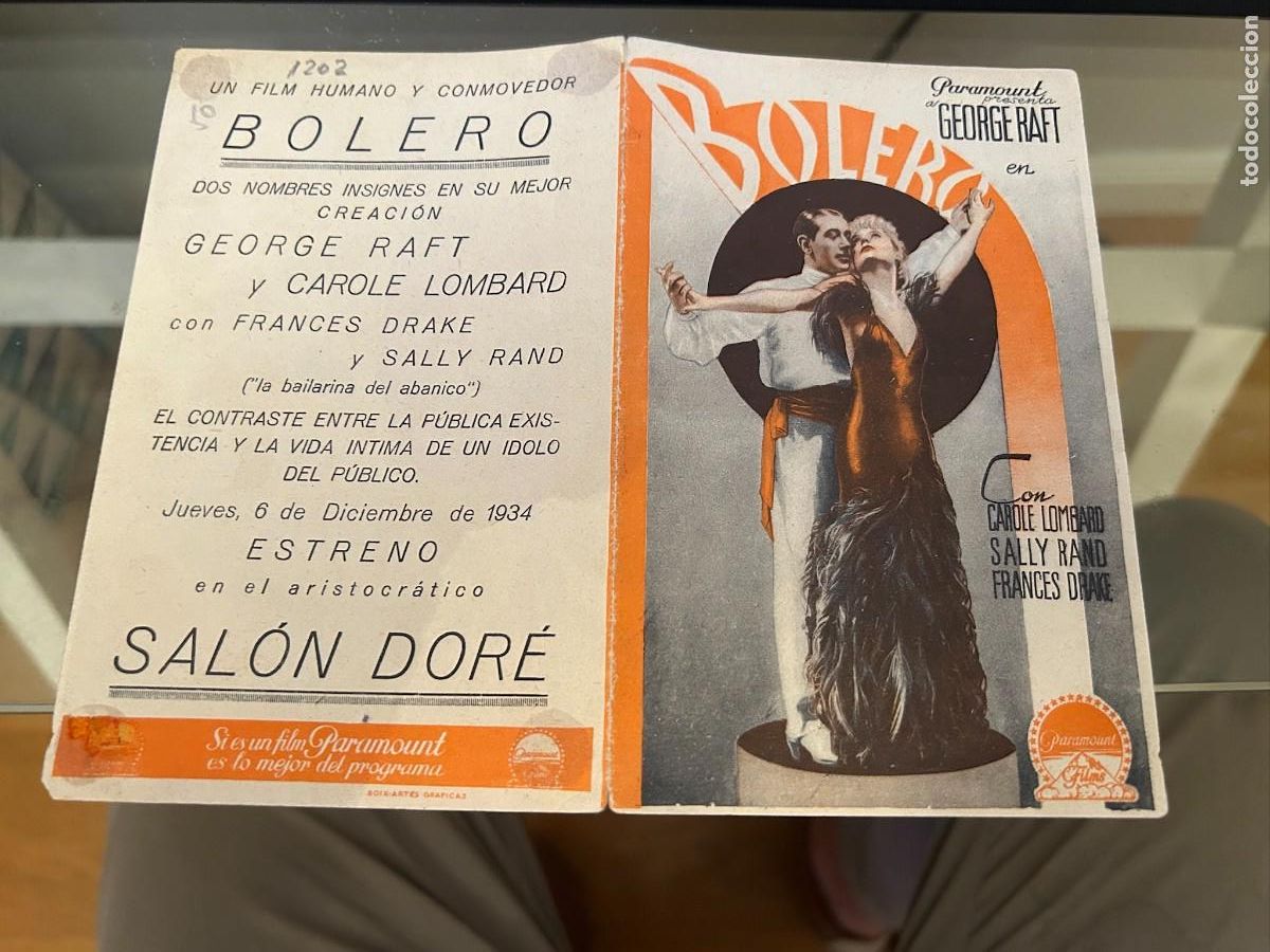 Cine: 1202 BOLERO SALON DORE ZARAGOZA CON PUBLICIDAD COMO SE VE