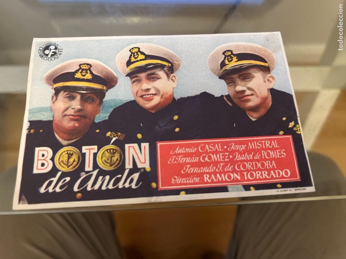 Cine: 1219 BOTON DE ANCLA SIN PUBLICIDAD BUEN ESTADO