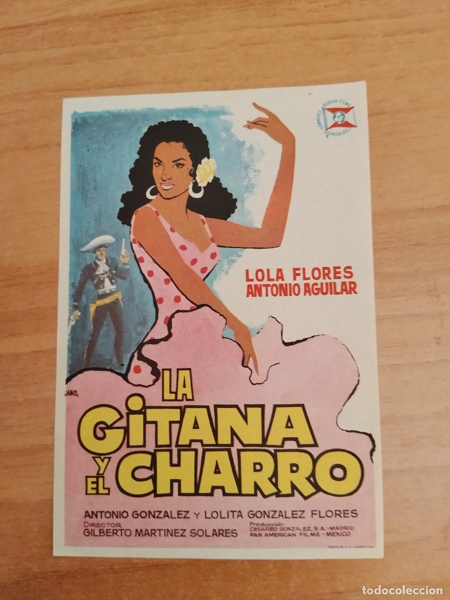Cine: ROSA-PROGRAMA DE LA PELICULA --LA GITANA Y EL CHARRO