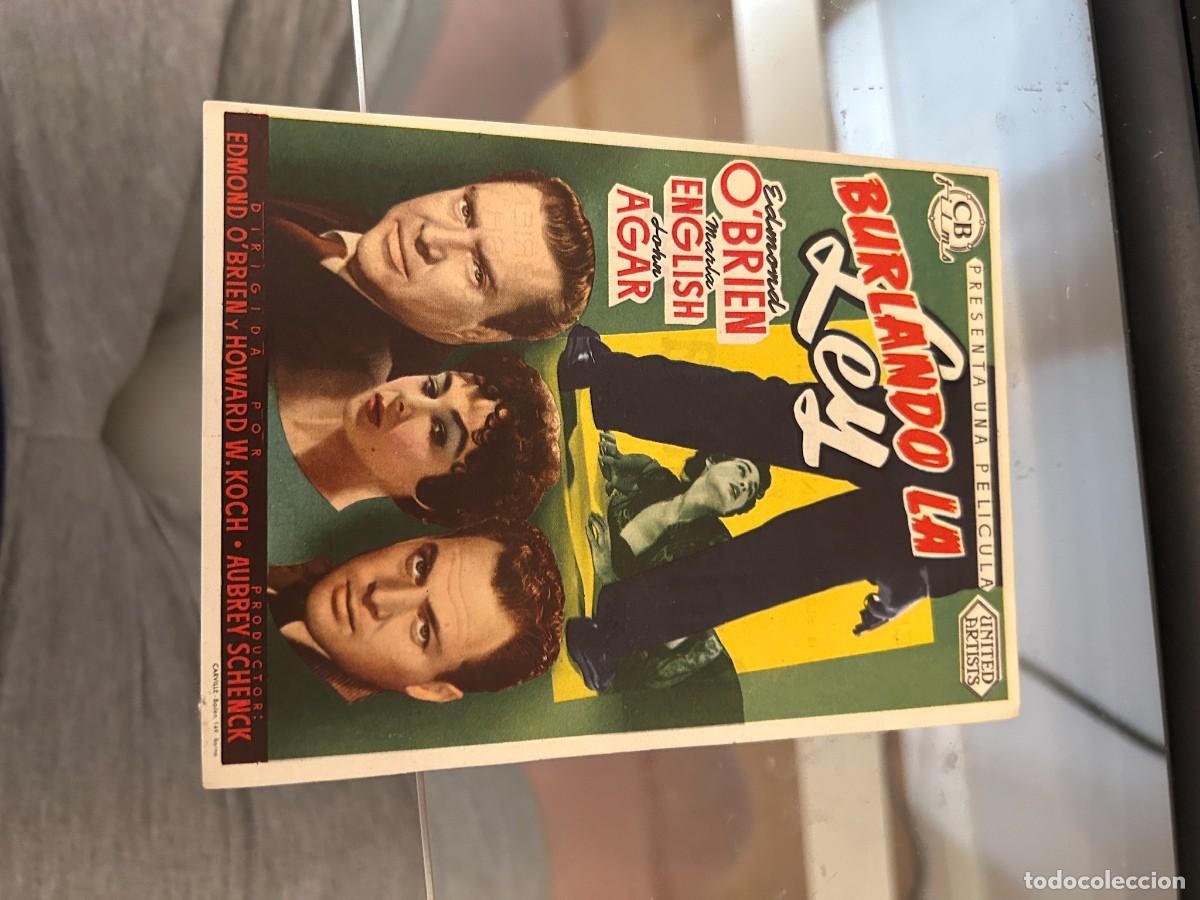 Cine: 1295 BURLANDO LA LEY CINE GOYA MALAGA CON PUBLICIDAD BUEN ESTADO