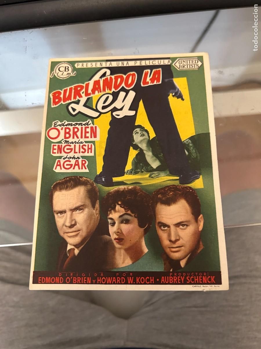 Cine: 1295 BURLANDO LA LEY CINE GOYA MALAGA CON PUBLICIDAD BUEN ESTADO