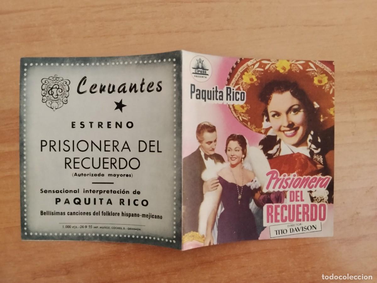 Cine: ROSA-PROGRAMA DE LA PELICULA --PRISIONERA DEL RECUERDO ct
