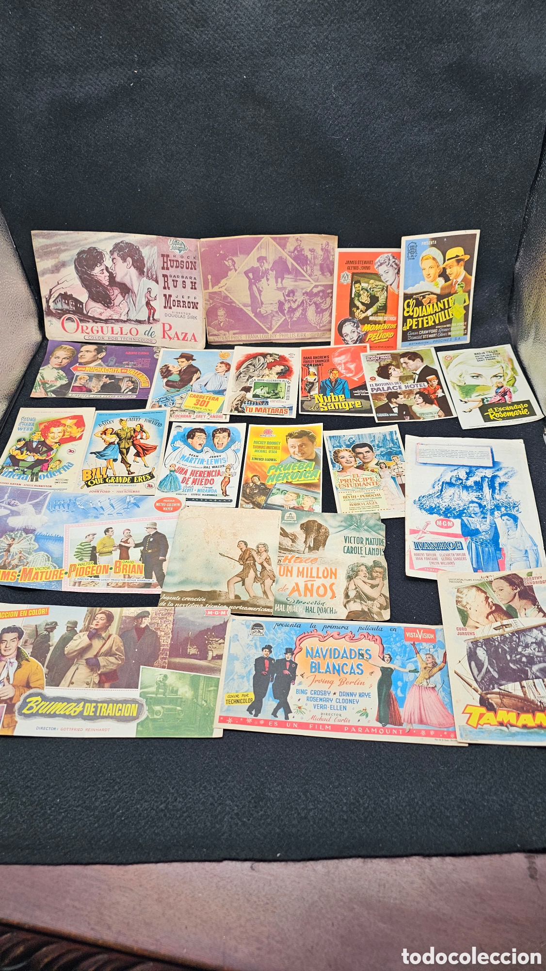 Cine: ( 5 ) lote de 20 folletos de mano de cine antiguo