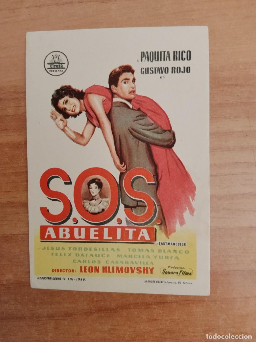 Cine: ROSA-PROGRAMA DE LA PELICULA --SOS ABUELITA