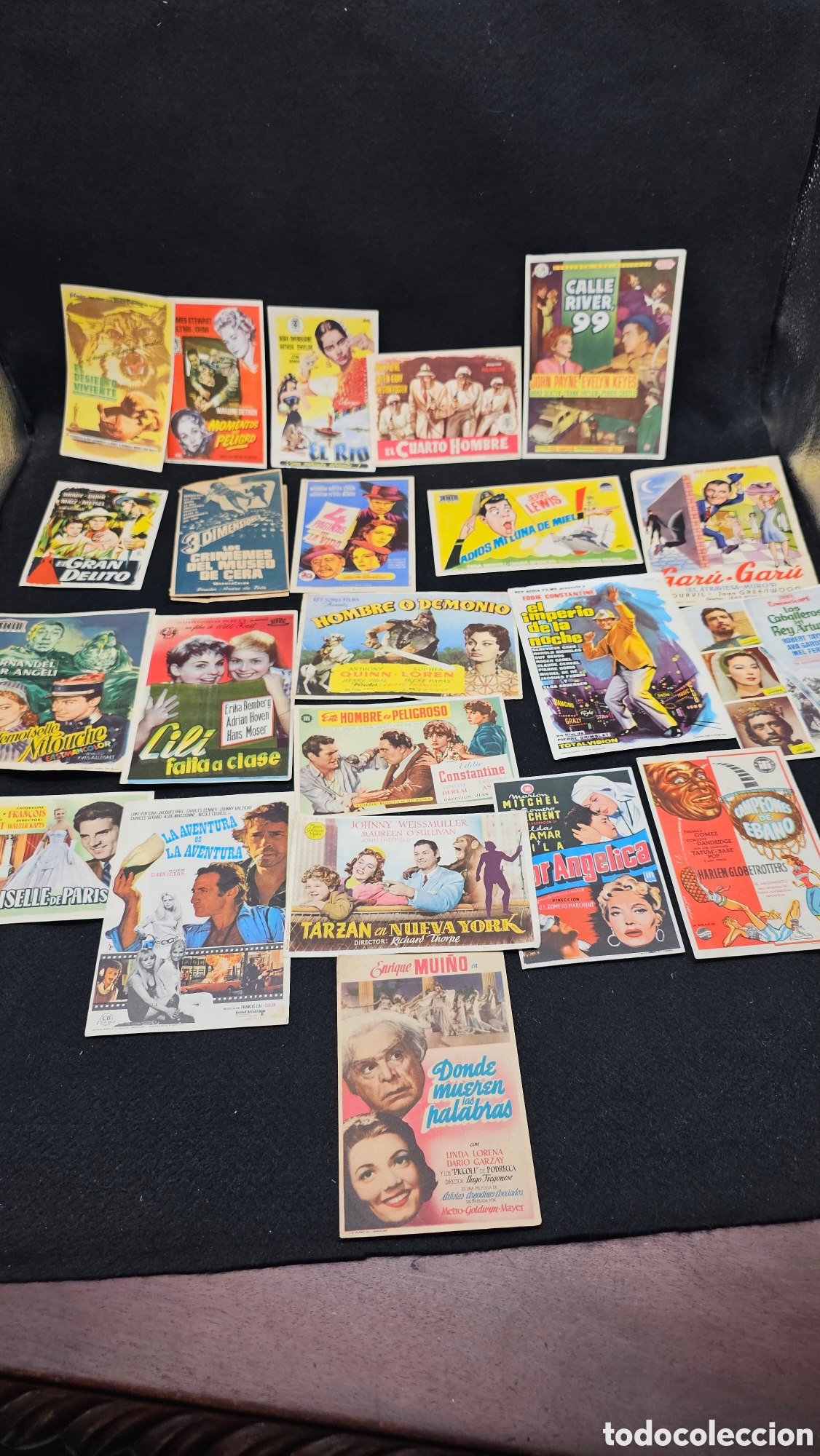 Cine: ( 6 ) lote de 20 folletos de mano de cine antiguo