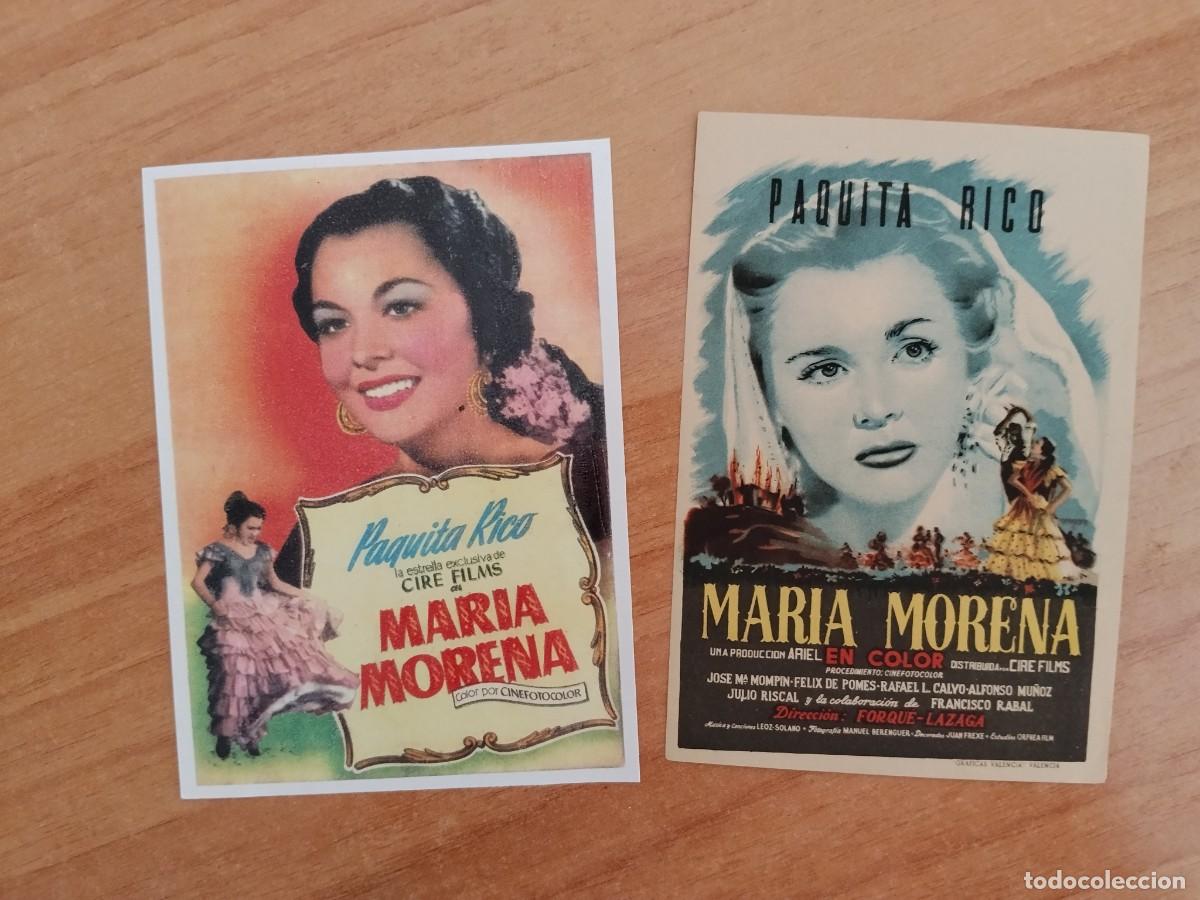 Cine: ROSA-PROGRAMA DE LA PELICULA --MARIA MORENA