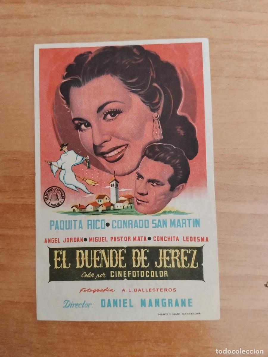 Cine: ROSA-PROGRAMA DE LA PELICULA --EL DUENDE DE JEREZ ct