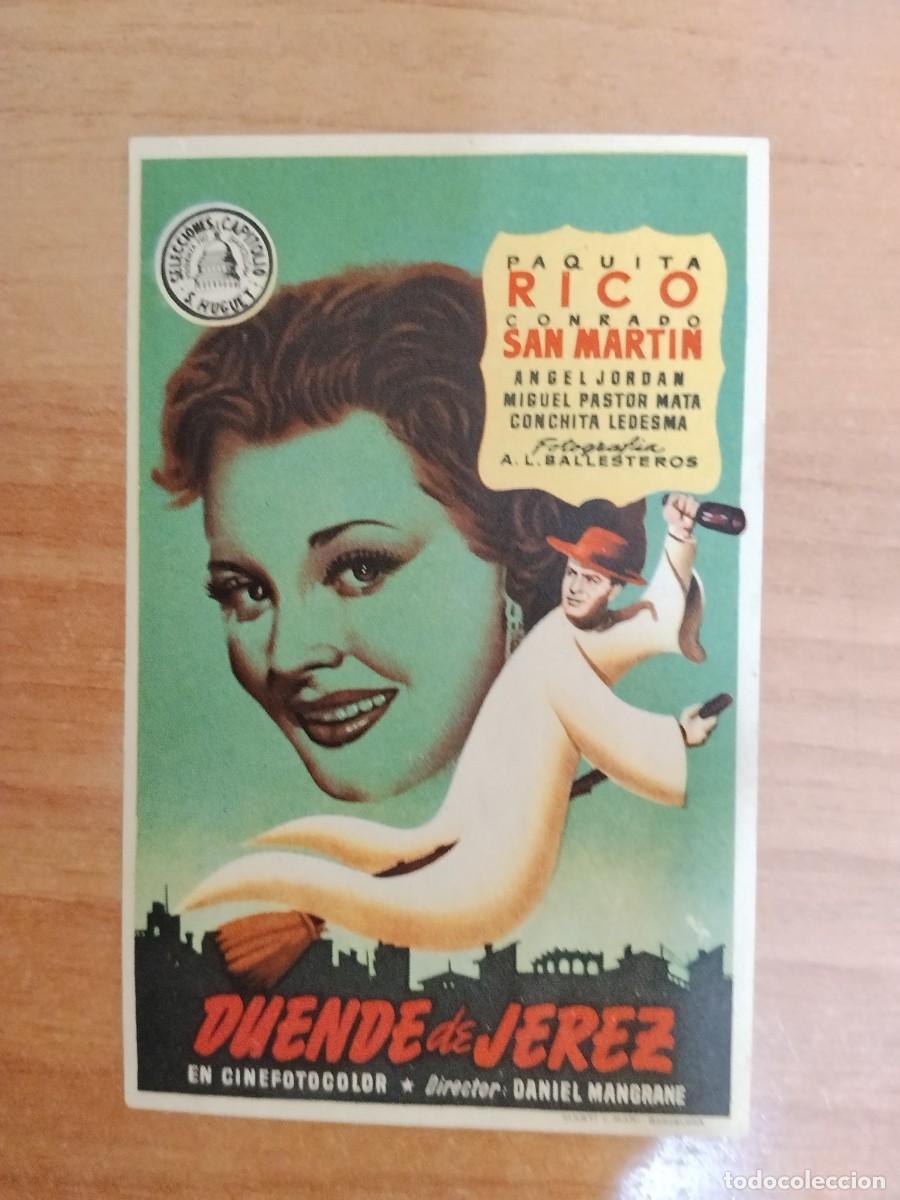 Cine: ROSA-PROGRAMA DE LA PELICULA --EL DUENDE DE JEREZ