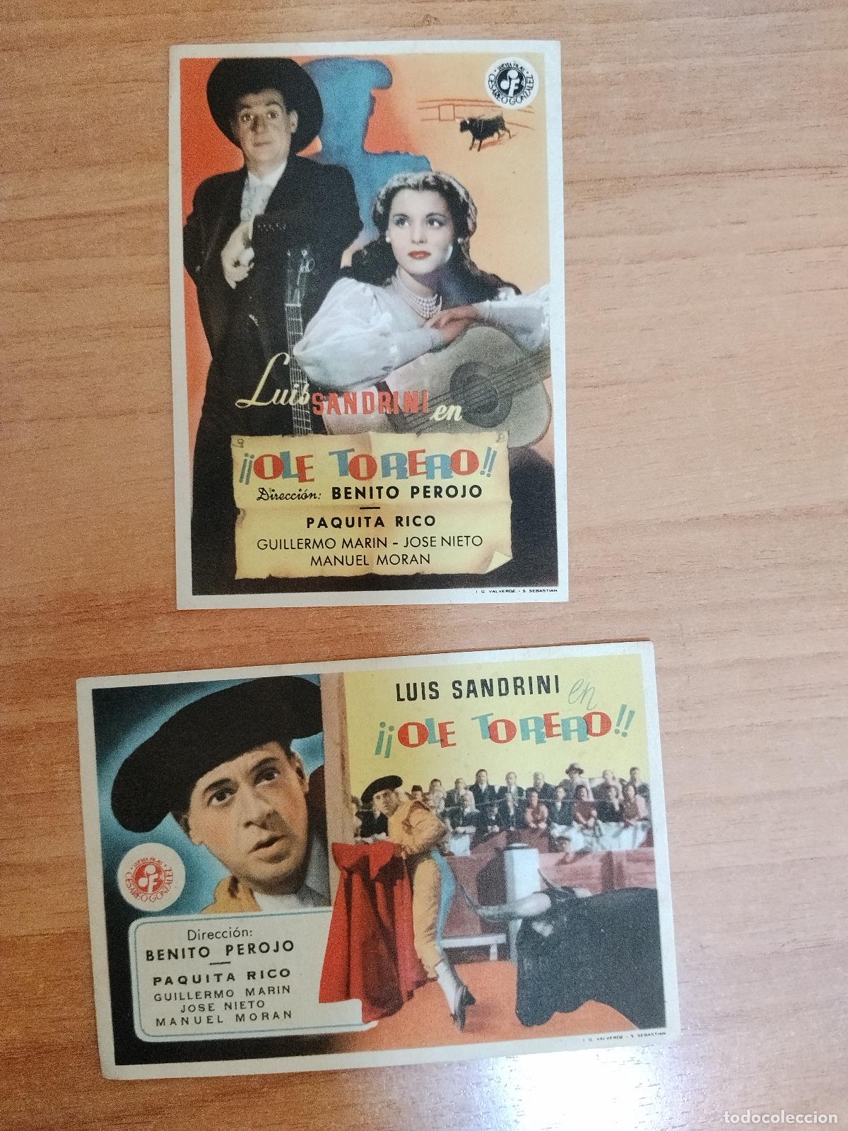 Cine: ROSA-PROGRAMA DE LA PELICULA --OLE TORERO ct