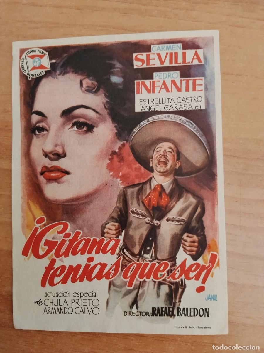 Cine: ROSA-PROGRAMA DE LA PELICULA --GITANA TENIAS QUE SER ct
