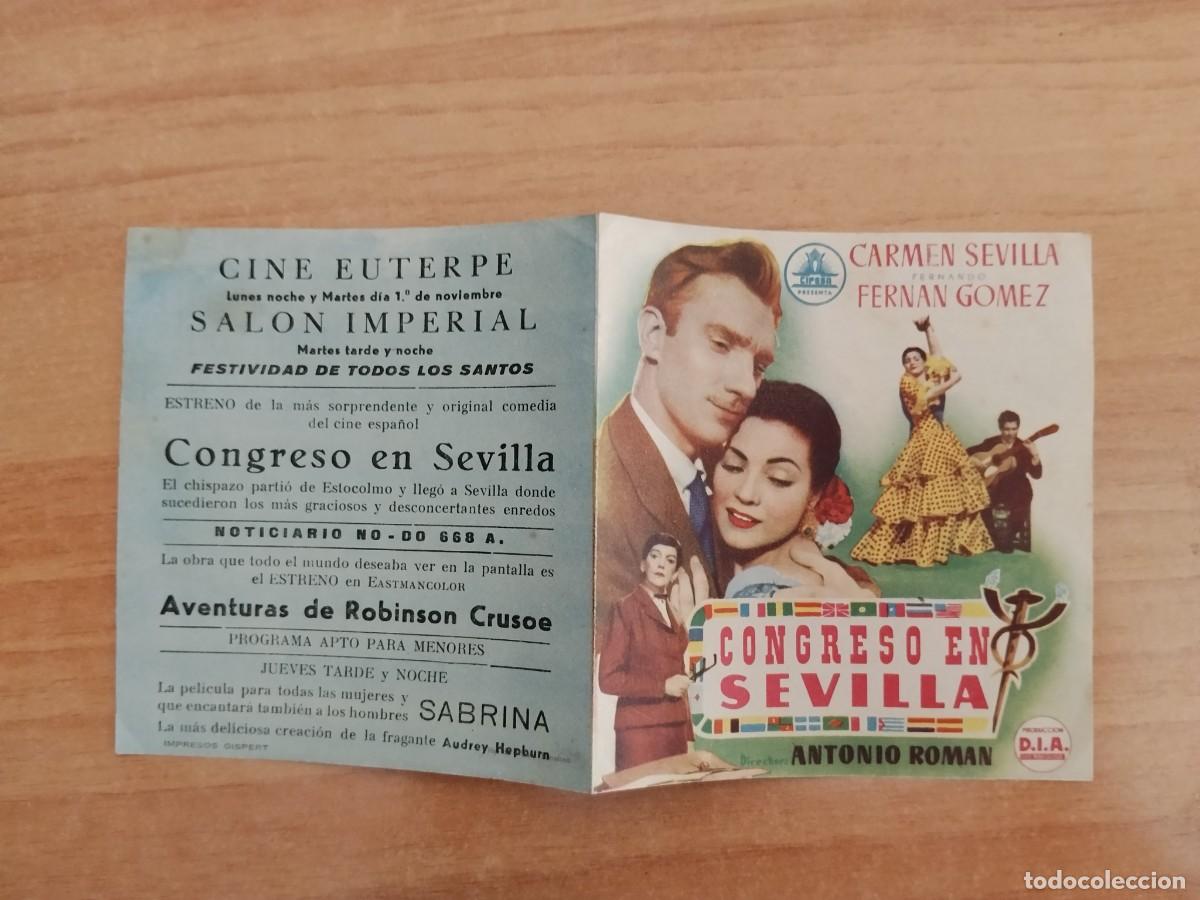 Cine: ROSA-PROGRAMA DE LA PELICULA --CONGRESO EN SEVILLA