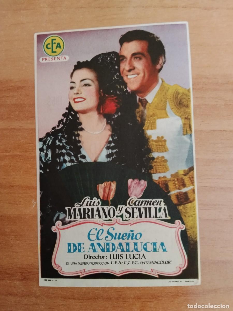 Cine: ROSA-PROGRAMA DE LA PELICULA --EL SUE&Ntilde;O DE ANDALUCIA ct