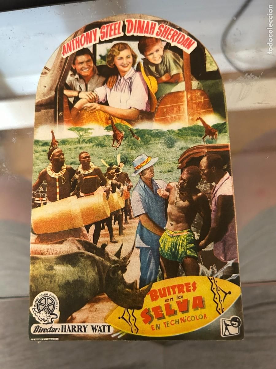 Folhetos de m&atilde;o de filmes antigos de cinema: 1288 BUITRES EN LA SELVA SIN PUBLICIDAD BUEN ESTADO