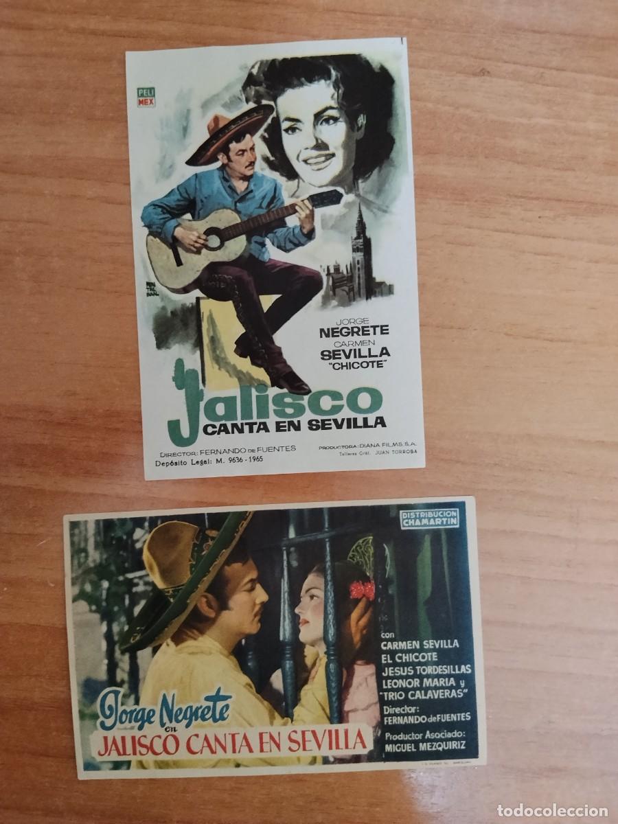 Folhetos de m&atilde;o de filmes antigos de cinema: ROSA-PROGRAMA DE LA PELICULA --JALISCO CANTA EN SEVILLA