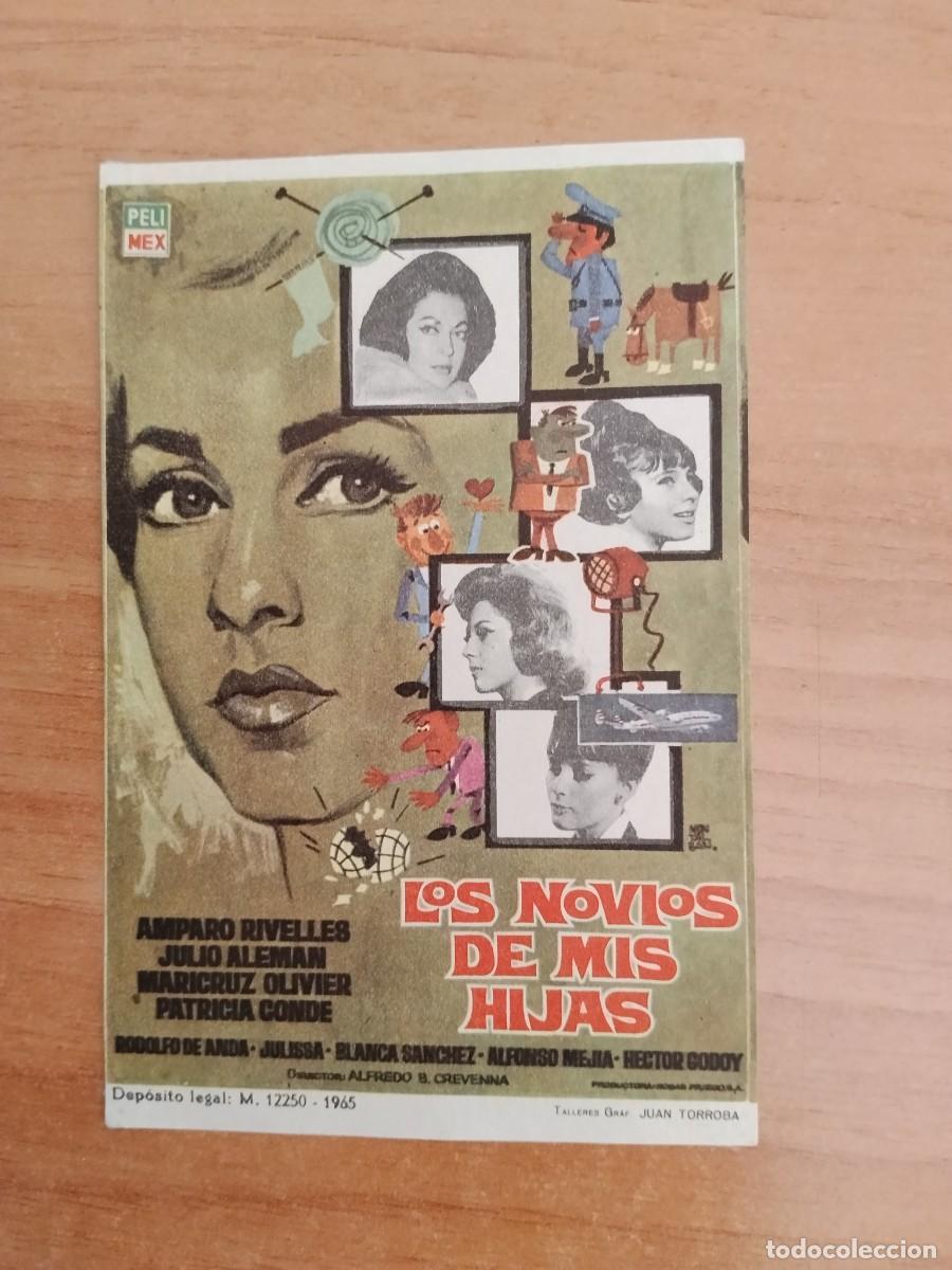 Folhetos de m&atilde;o de filmes antigos de cinema: ROSA-PROGRAMA DE LA PELICULA --LOS NOVIOS DE MIS HIJAS