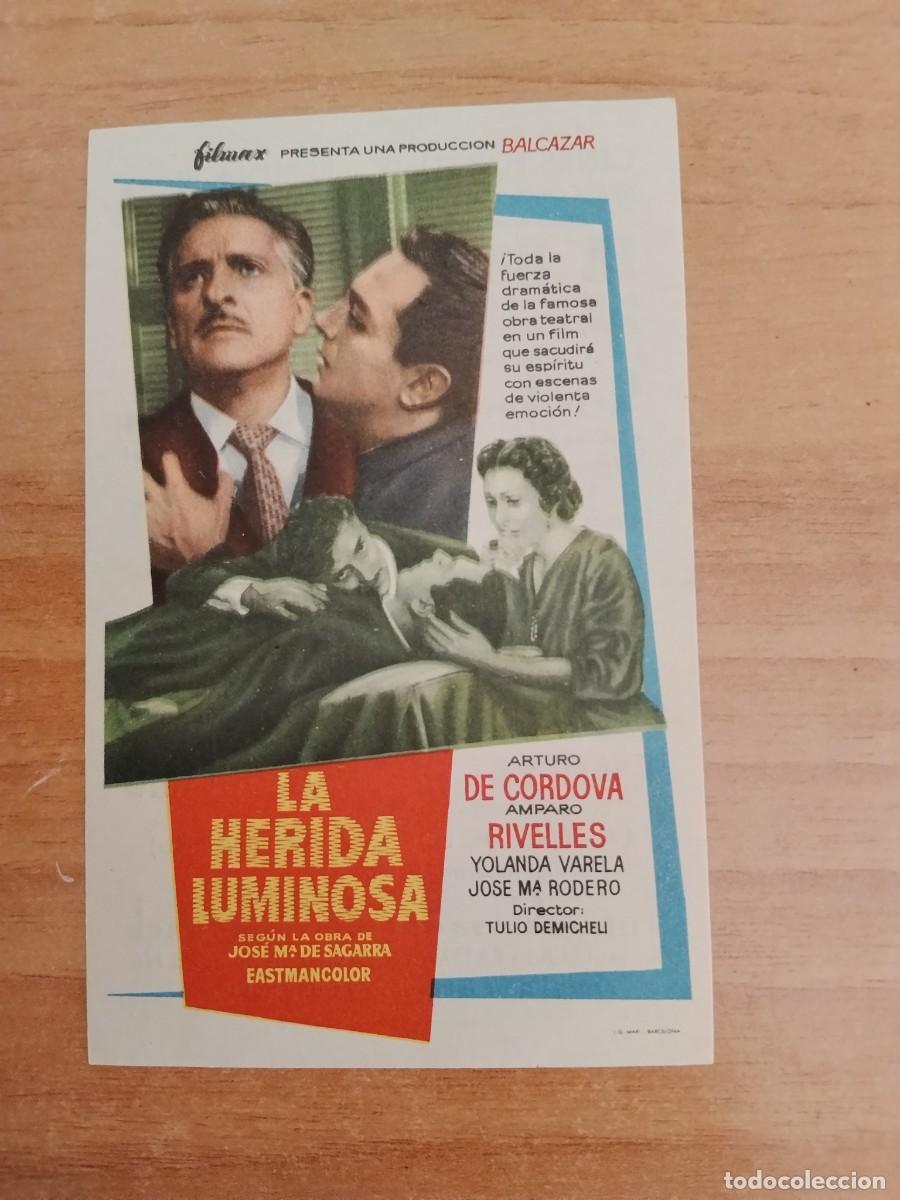 Cine: ROSA-PROGRAMA DE LA PELICULA --LA HERIDA LUMINOSA ct