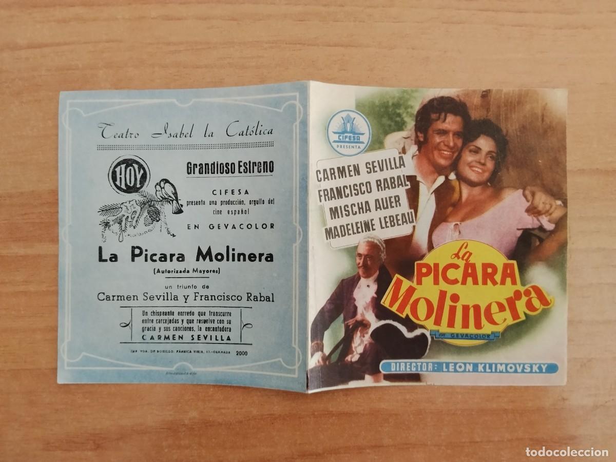 Cine: ROSA-PROGRAMA DE LA PELICULA --LA PICARA MOLINERA ct