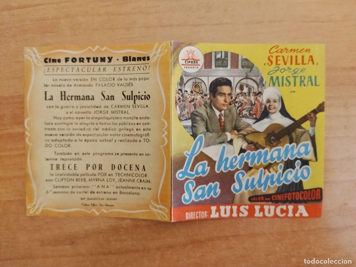 Cine: ROSA-PROGRAMA DE LA PELICULA --LA HERMANA SAN SUPLICIO ct