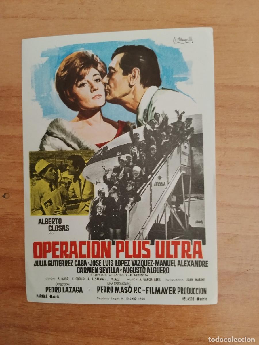 Cine: ROSA-PROGRAMA DE LA PELICULA --OPERACION PLUS ULTRA