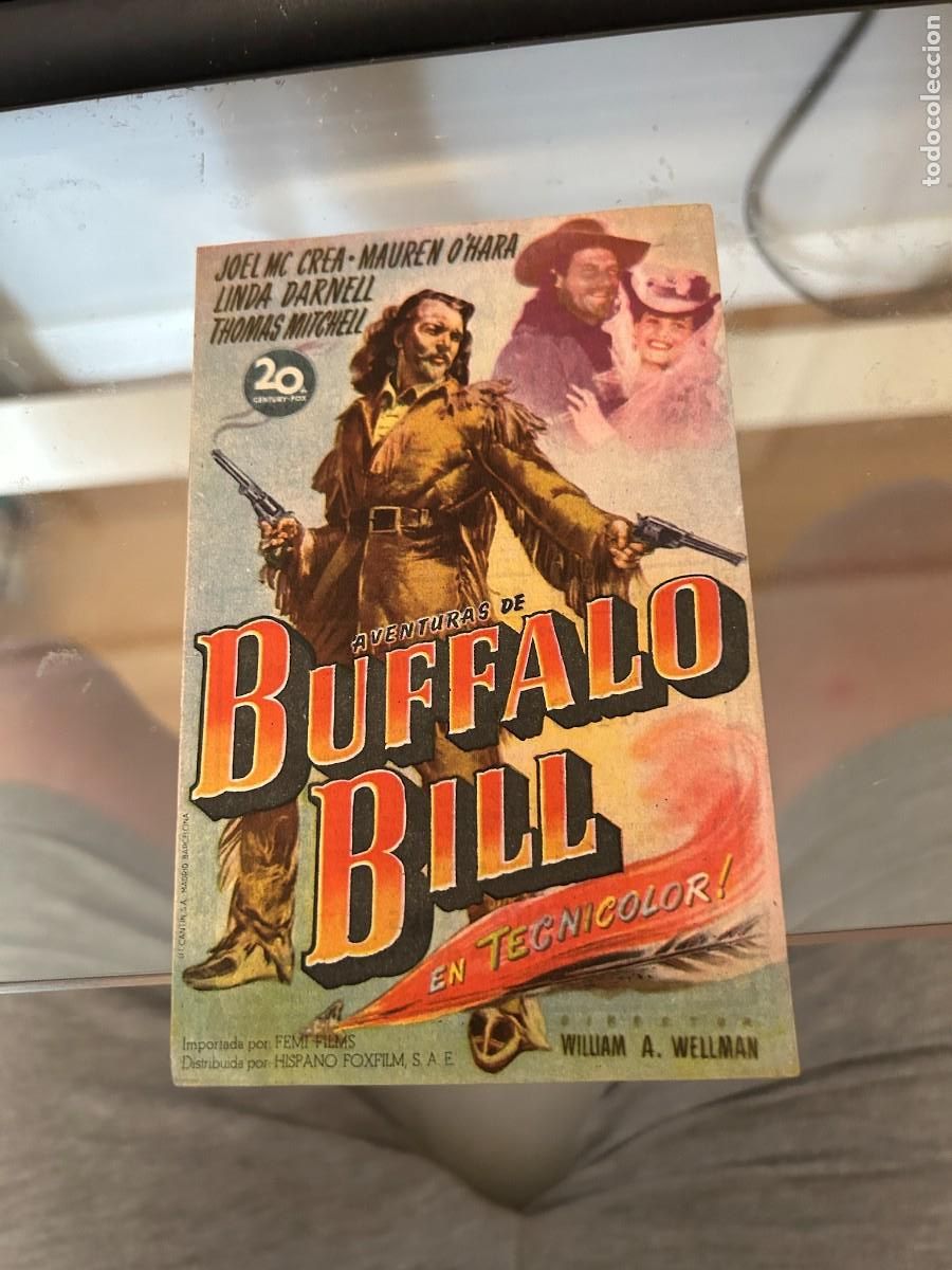 Cine: 1285 aventuras de buffalo bill CINE DORADO ZARAGOZA CON PUBLICIDAD BUEN ESTADO