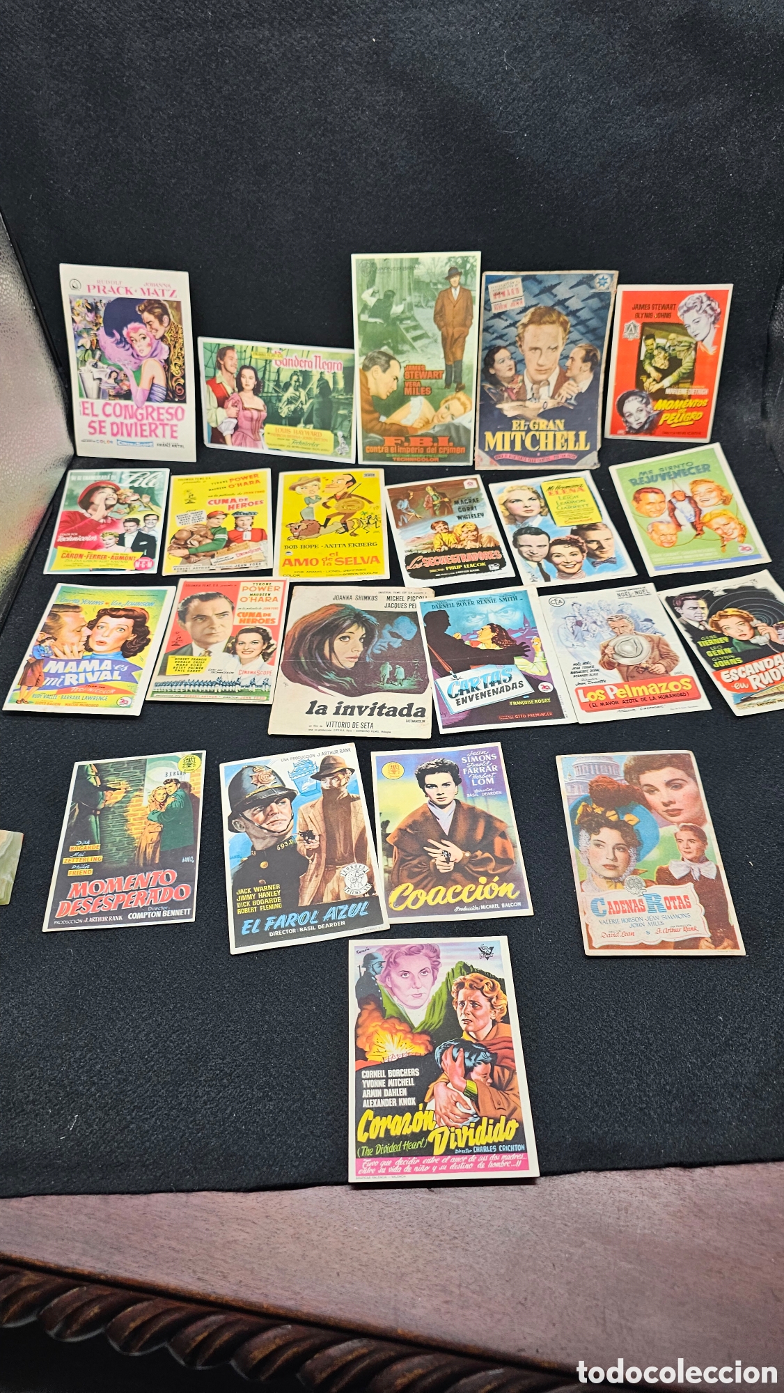 Cine: ( 9 ) lote de 20 folletos de mano de cine antiguo