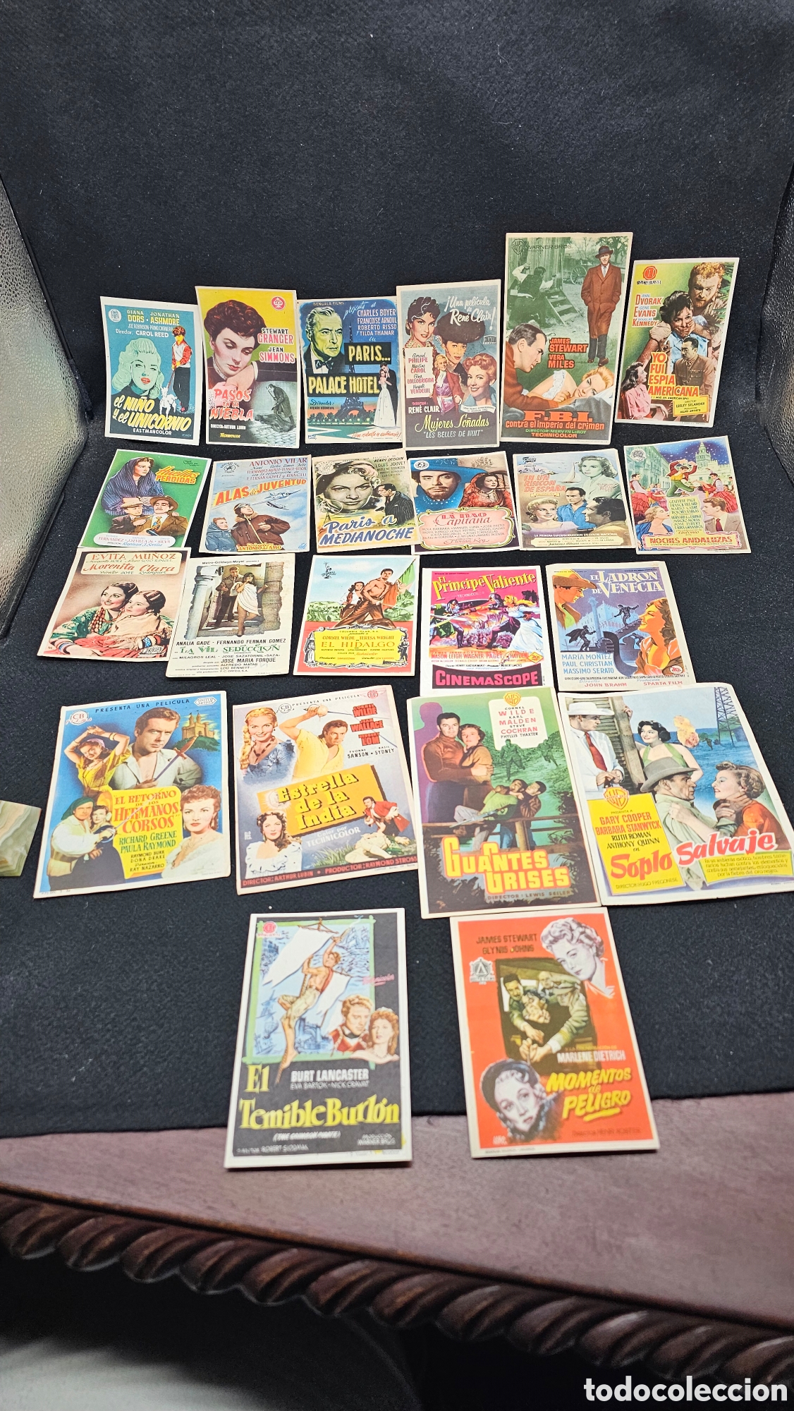 Cine: ( 10 ) lote de folletos de mano de cine antiguo
