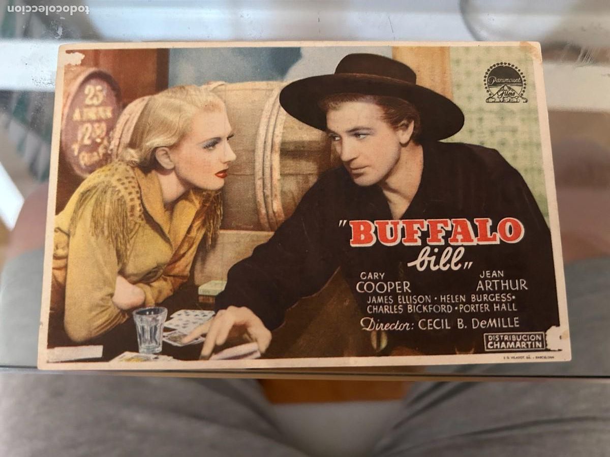 Cine: 1281 BUFFALO BILL TEATRO CASINO NAVIA CON PUBLICIDAD BUEN ESTADO