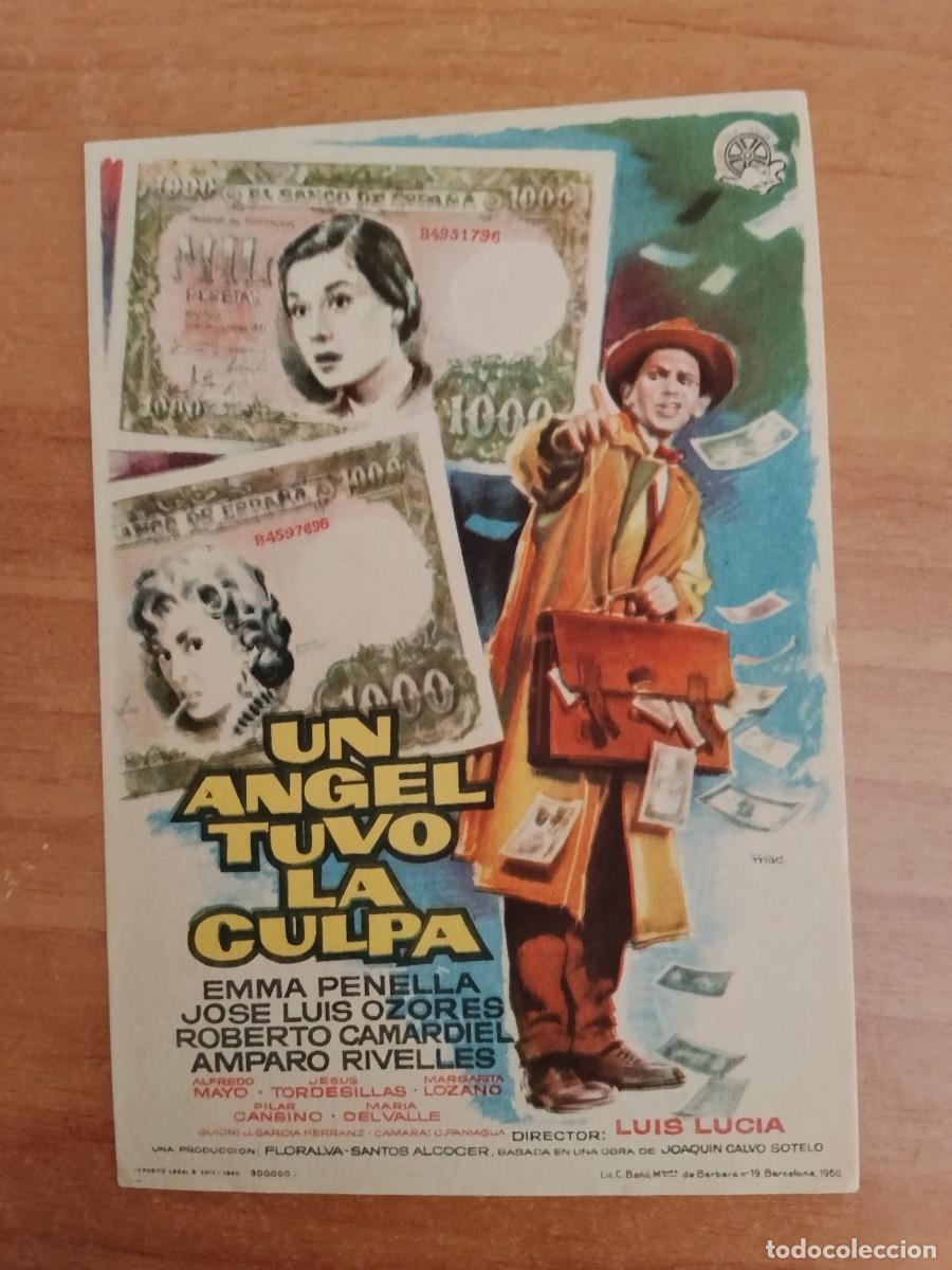 Cine: ROSA-PROGRAMA DE LA PELICULA --UN ANGEL TUBO LA CULPA