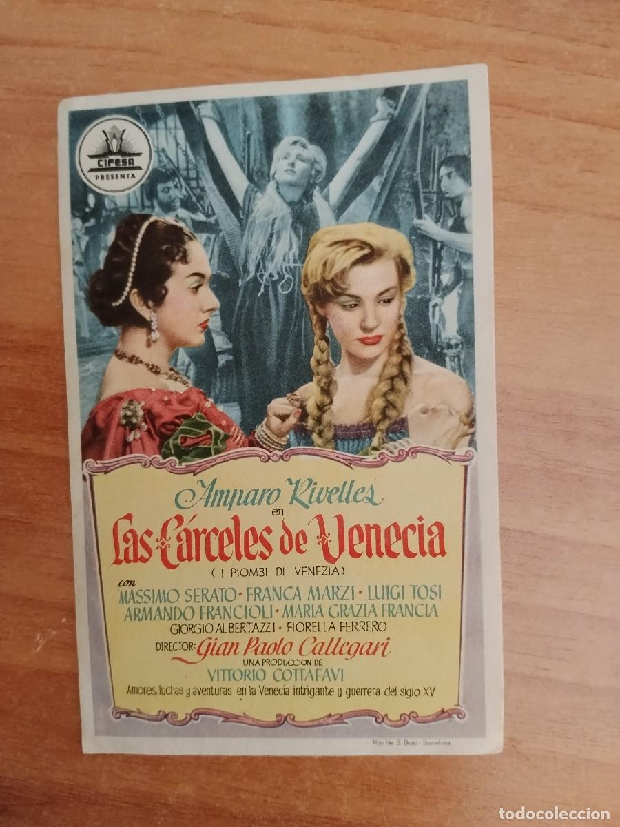 Cine: ROSA-PROGRAMA DE LA PELICULA --LAS CARCELES DE VENECIA