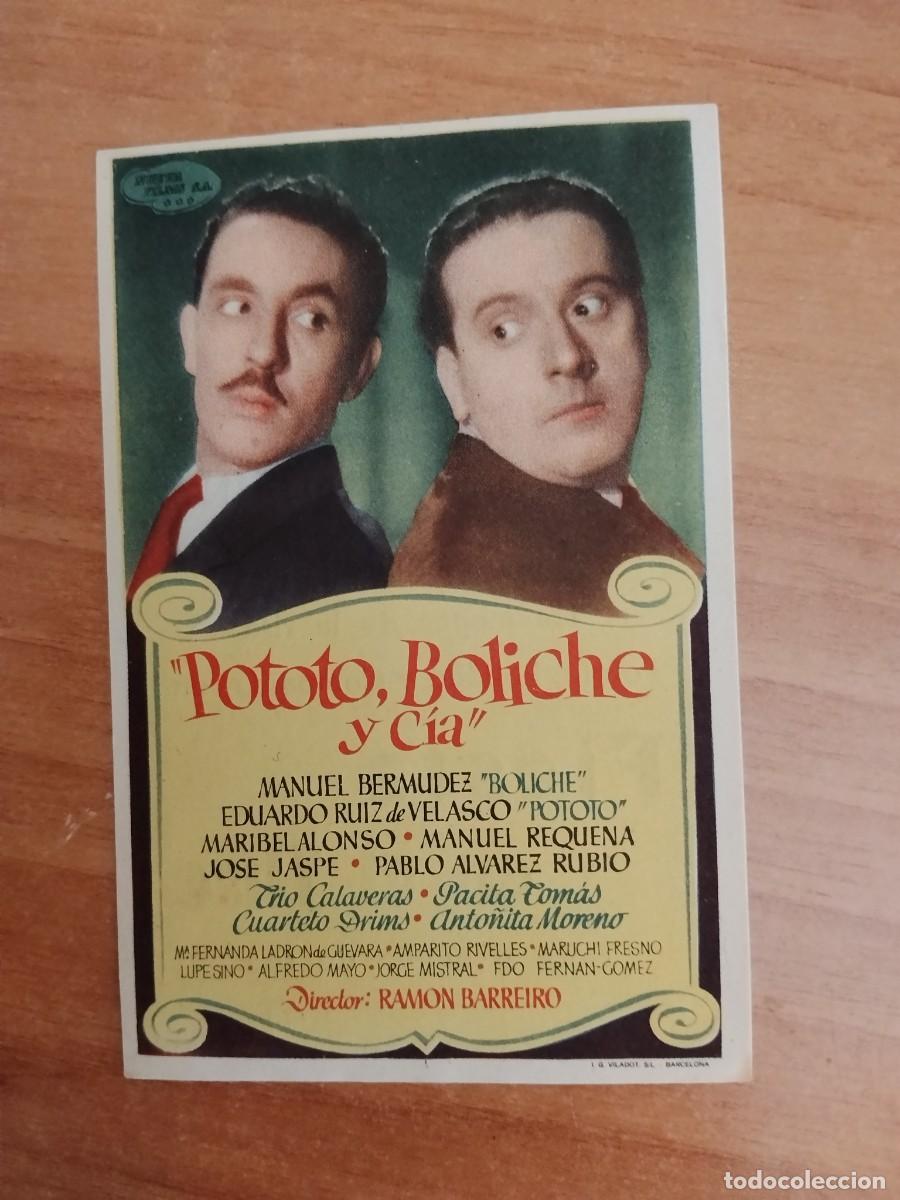 Cine: ROSA-PROGRAMA DE LA PELICULA --POTOTO BOLICHE Y CIA ct
