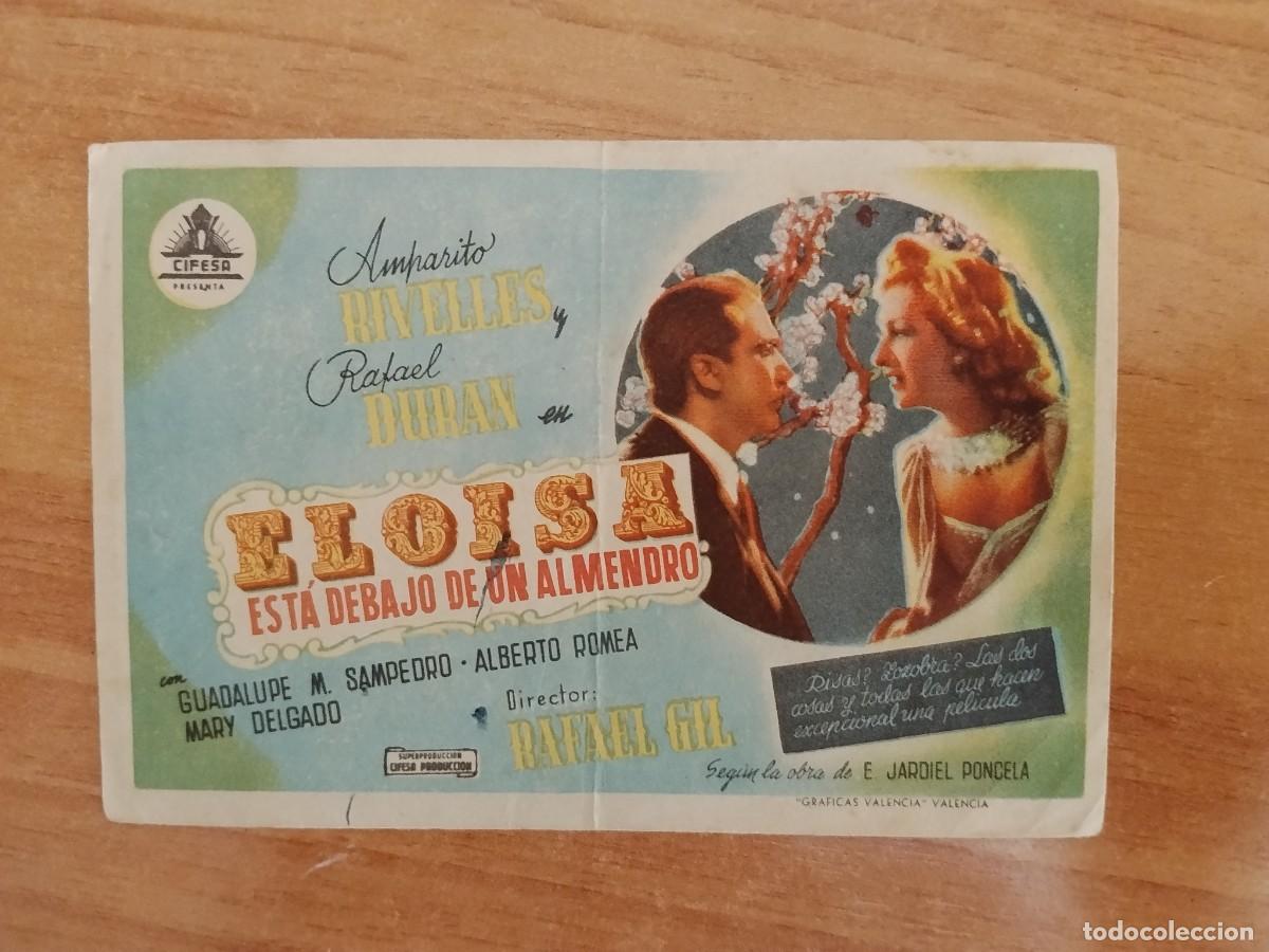 Cine: ROSA-PROGRAMA DE LA PELICULA --ELOISA ESTA DEBAJO DE UN ALMENDRO