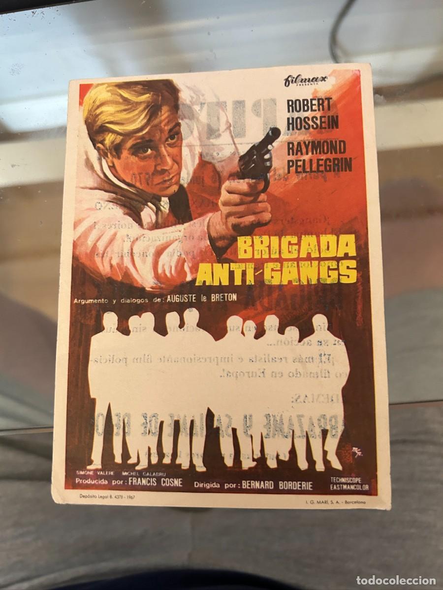 Cine: 1241 BRIGADA ANTI-GANGS CINE CAPITOL TARRAGONA CON PUBLICIDAD BUEN ESTADO