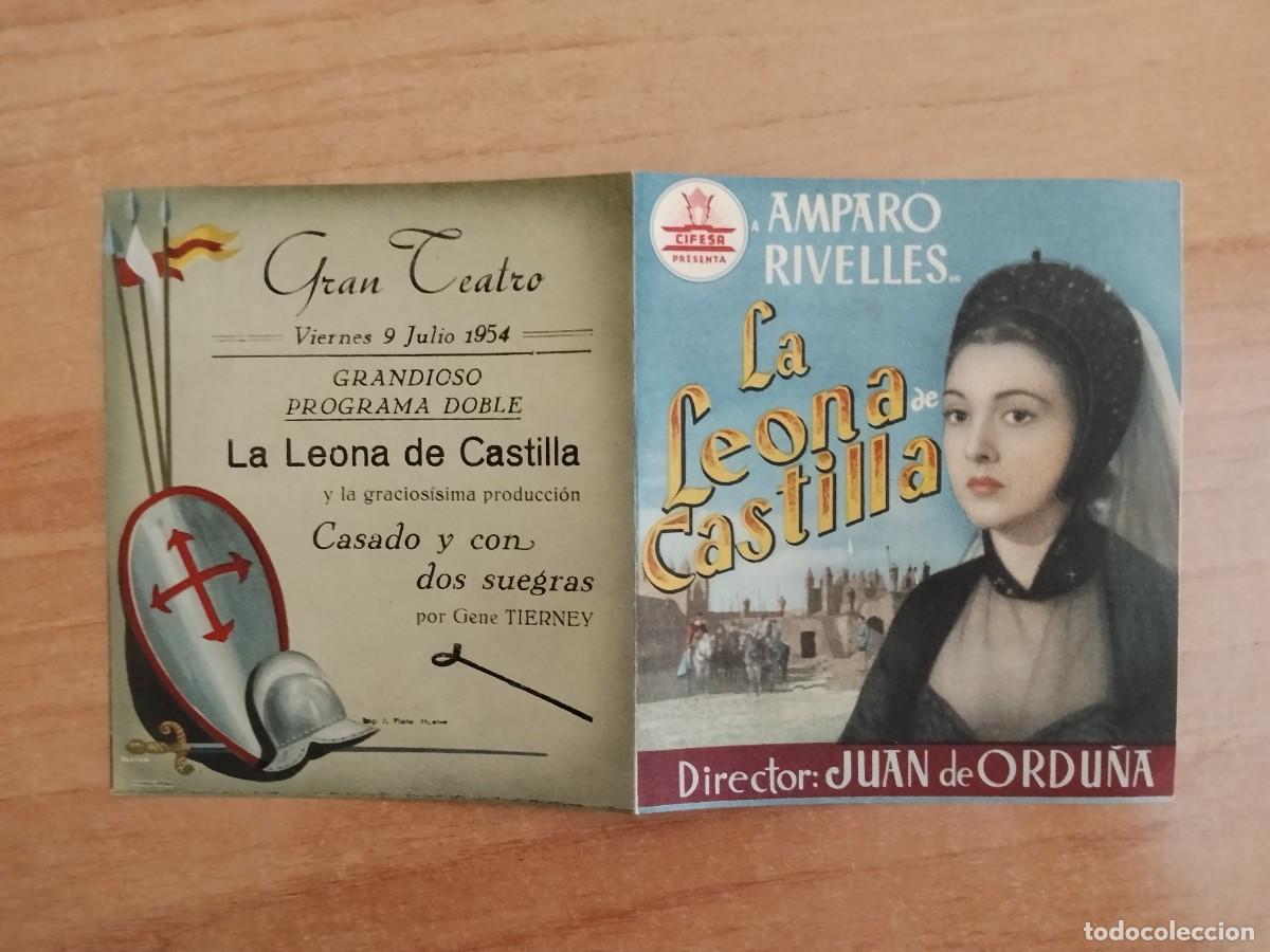Cine: ROSA-PROGRAMA DE LA PELICULA --LA LEONA DE CASTILLA