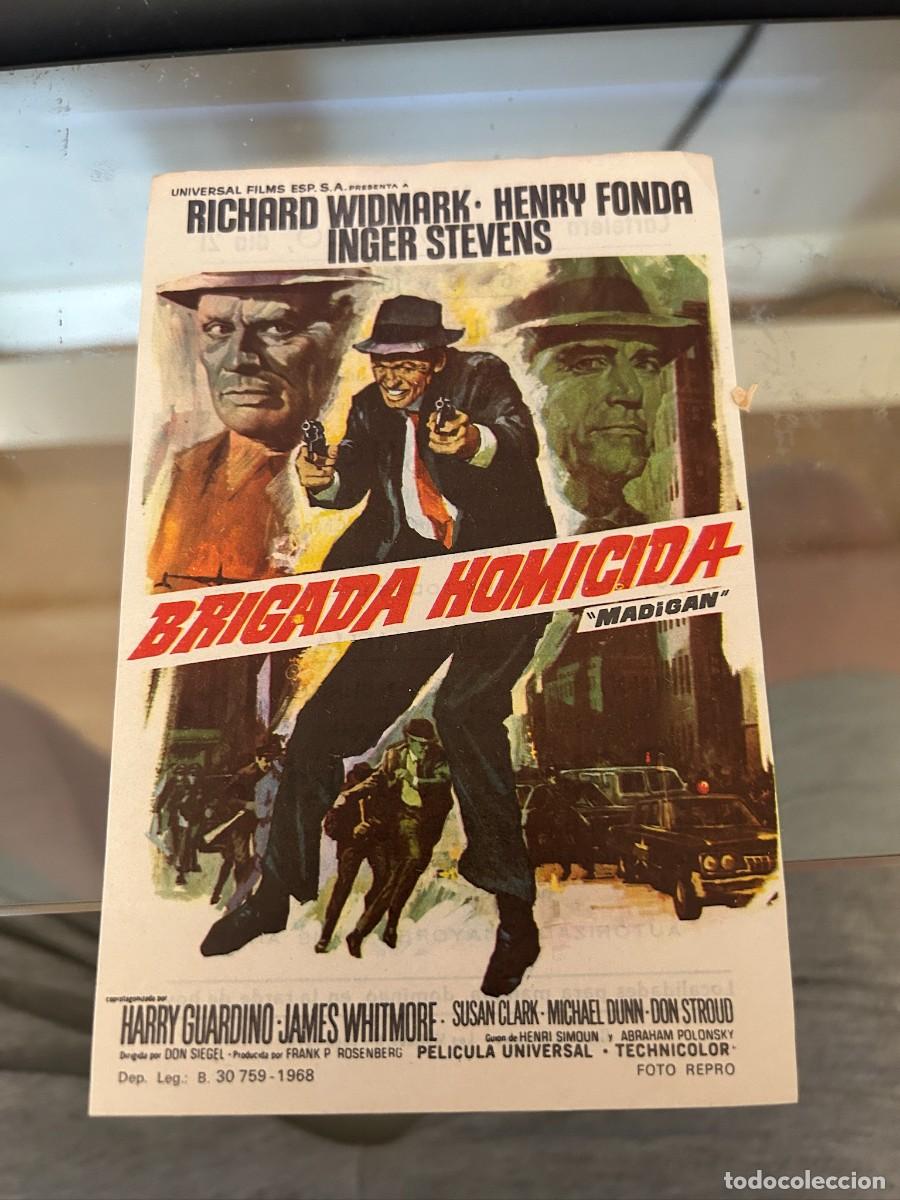 Cine: 1246 BRIGADA HOMICIDA CINE LIS PALACE JAEN CON PUBLICIDAD BUEN ESTADO