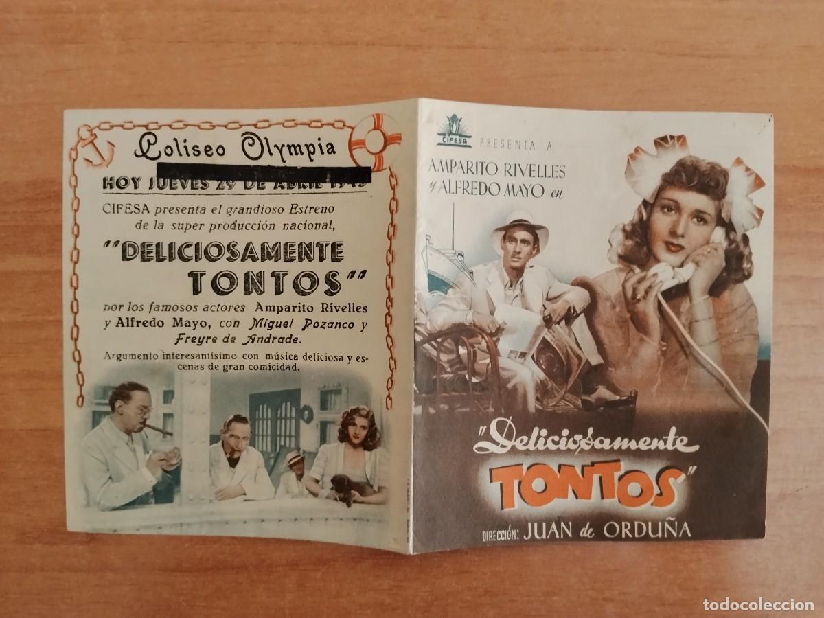 Cine: ROSA-PROGRAMA DE LA PELICULA --DELICIOSAMENTE TONTOS