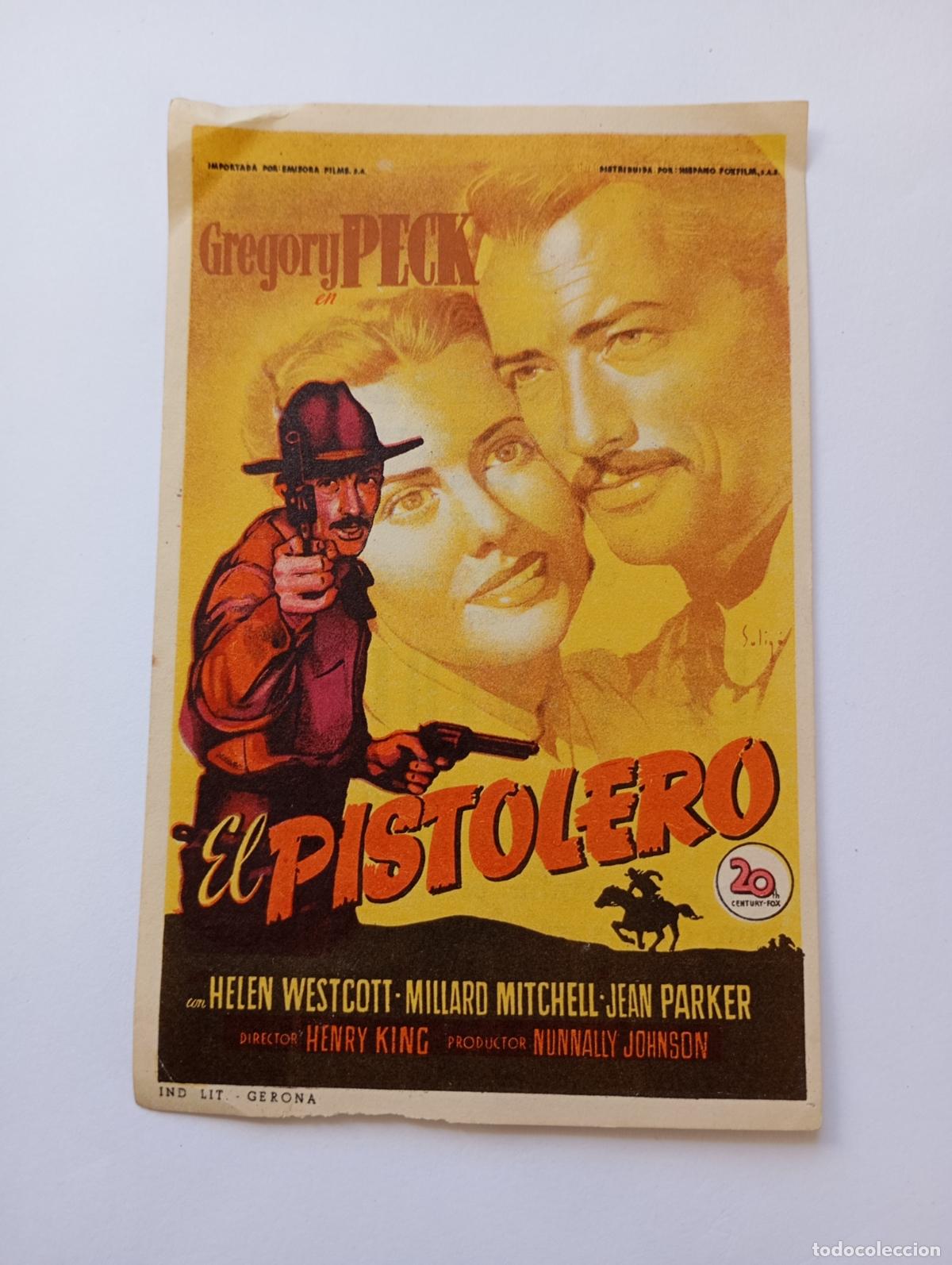 Cine: PROGRAMA FOLLETO DE CINE EL PISTOLERO. GREGORY PECK. TEATRO TRUEBA BILBAO 1952. TDKP30B