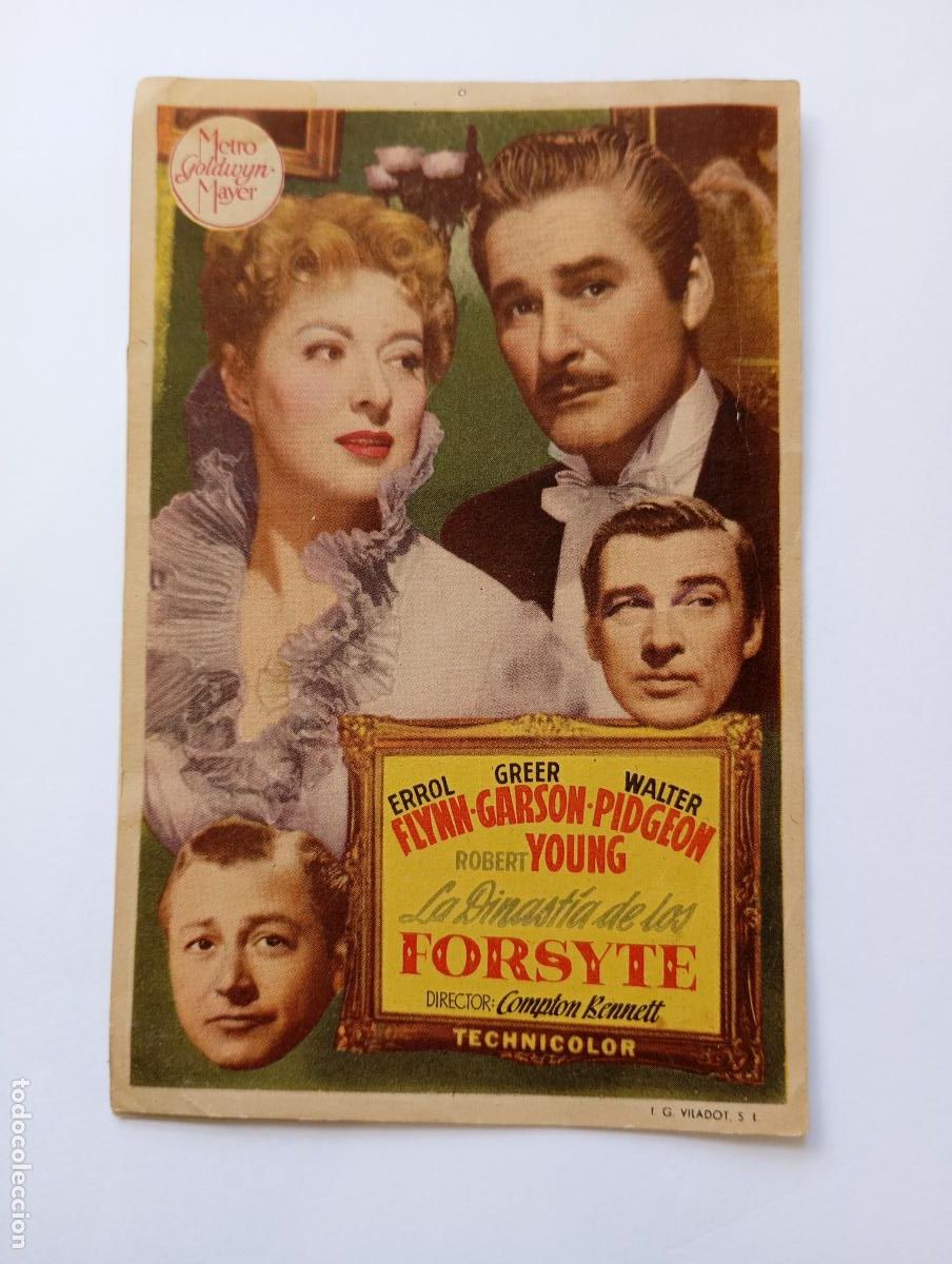 Cine: PROGRAMA FOLLETO DE CINE LA DINAST&Iacute;A DE LOS FORSYTE. TEATRO BUENOS AIRES. 1951. TDKP30B