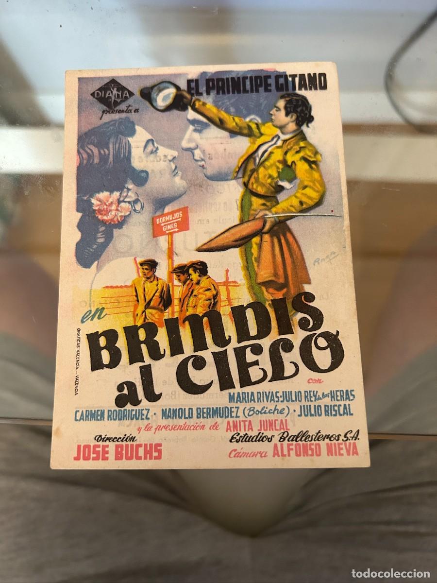 Cine: 1255 BRINDIS AL CIELO EL PRINCIPE GITANO CINES BOHEMIO Y GALILEO BARCELONA CON PUBLICIDAD BUEN ESTAD